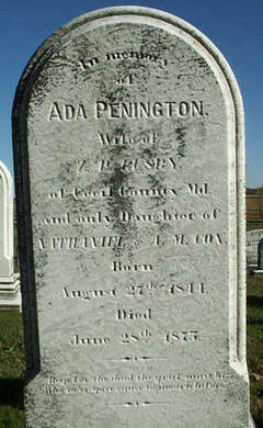 Penington, Voshell, Minner, Penington, Slaughter, Carrow, Wilson, Ford, Faulkner, Van Winkle, Ball, Crouch, Price, Williams, Pennington, Craven, Cochrane, Biddle, Bankert, Stonesifer, Vandergrift, Yingling, Hyland